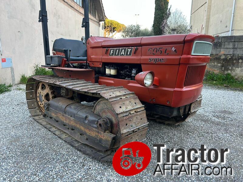 TRATTORE FIAT CINGOLATO 605 C SM SUPER MONTAGNA CARRO LARGO 